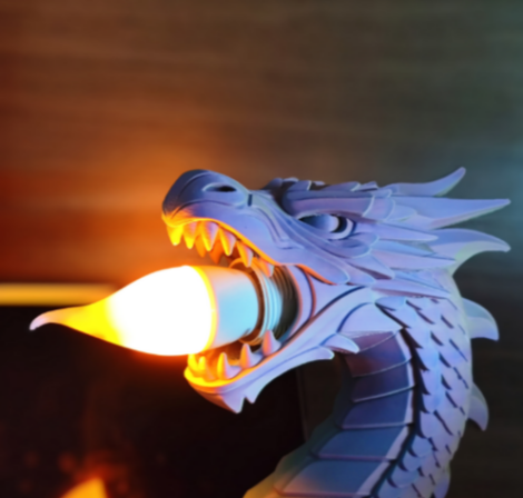 Лампа и статуя "Дыхание дракона"4