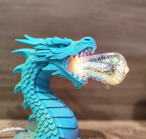 Лампа и статуя "Дыхание дракона"5